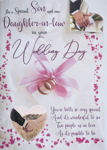 Son and Daughter-in-law wedding day card