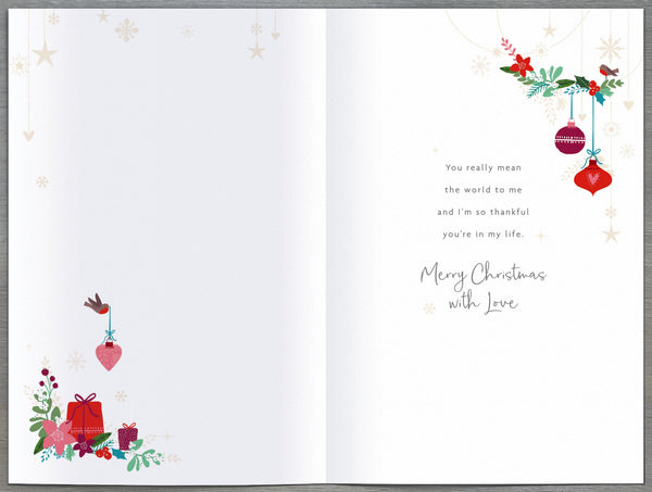 Lady in my life Christmas card