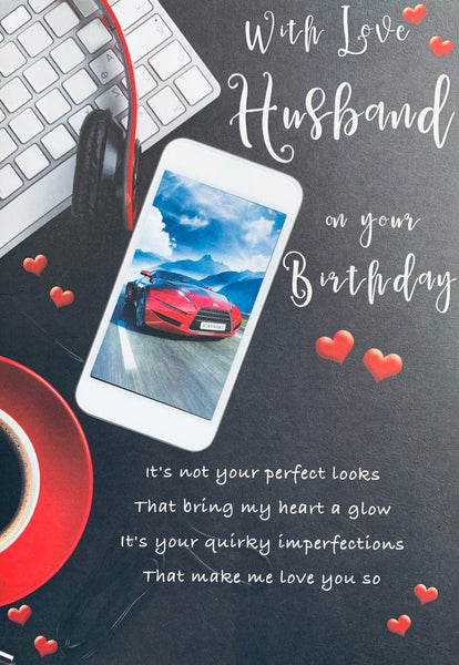 Husband birthday card- sentimental verse