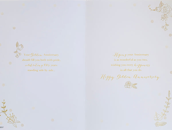 Mum and Dad golden anniversary card