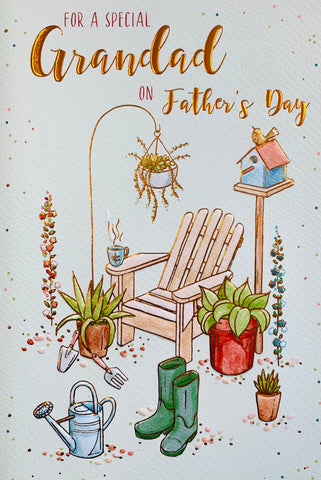Grandad Father’s Day card- traditional gardening
