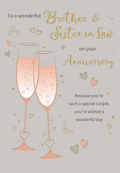 Brother and Sister-in-law anniversary card