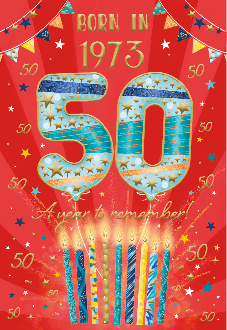 50th birthday card - born in 1973