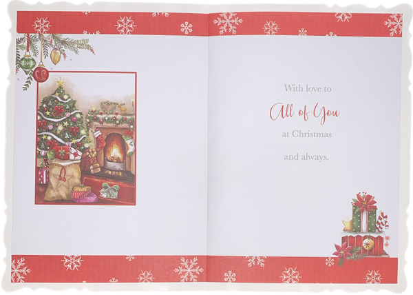 To all of you Christmas card- cozy festive home