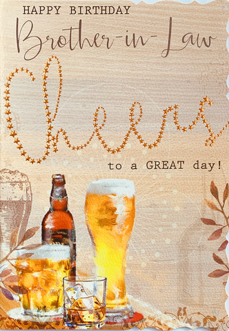 Brother in law birthday card - birthday beers