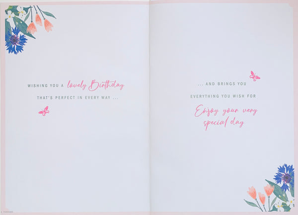Sister-in-law birthday card- flowers