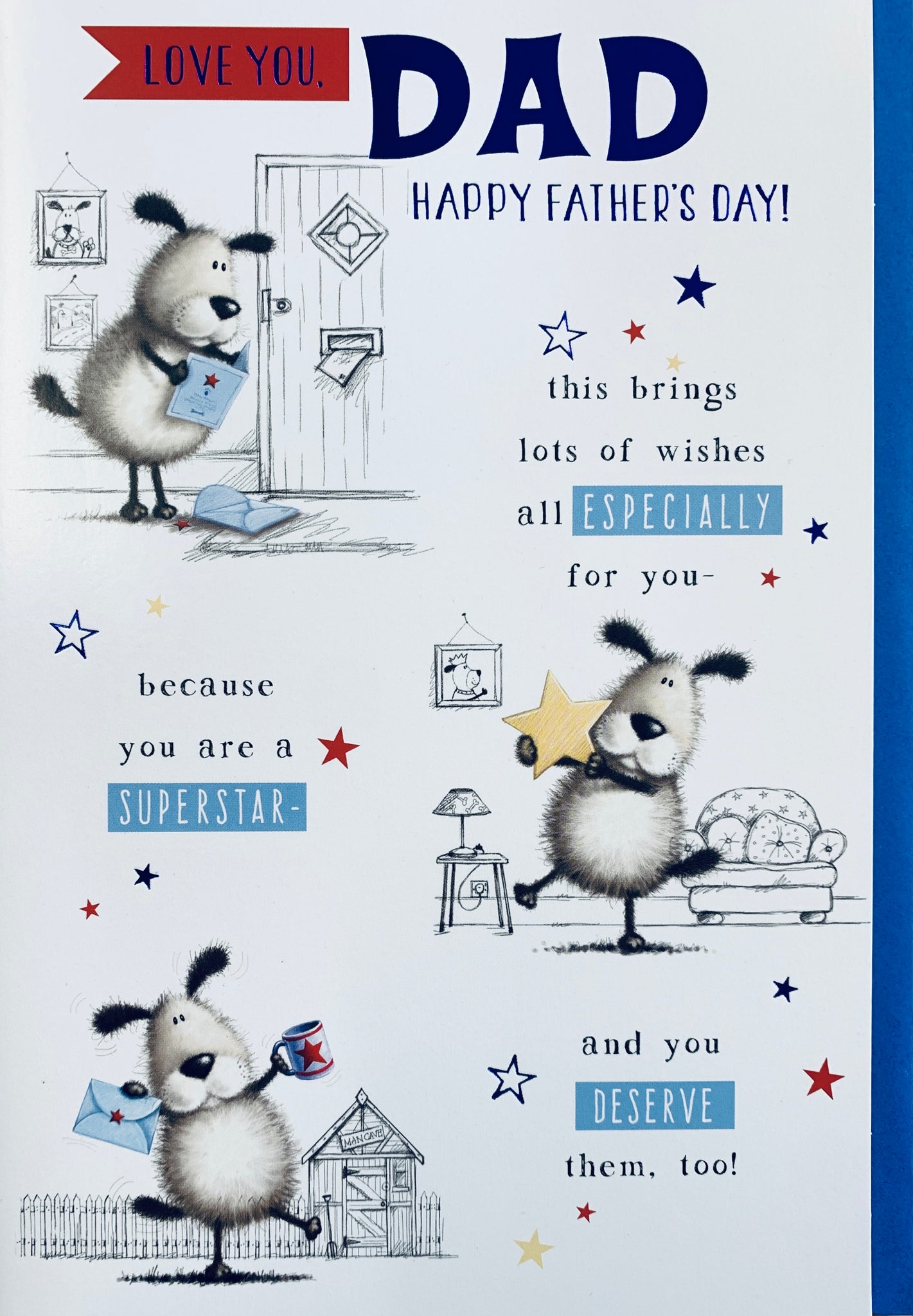 Dad Father’s Day card- cute dog