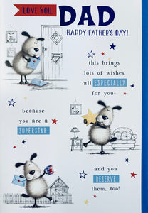 Dad Father’s Day card- cute dog