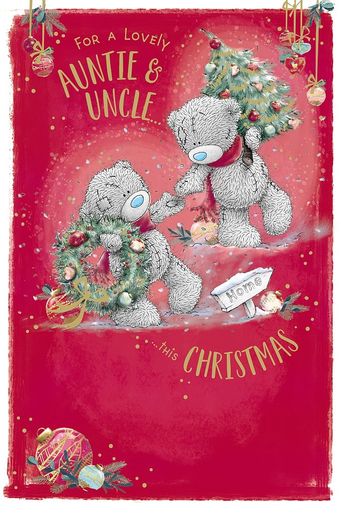 Me to you - Auntie and Uncle Christmas card