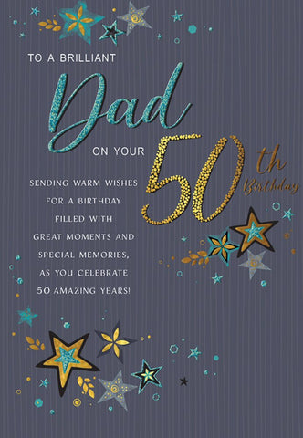 Dad 50th birthday card - Nova