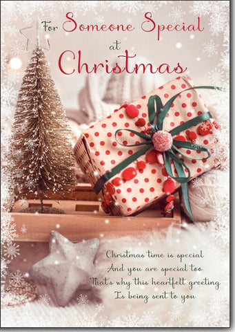 Someone Special Christmas card- loving verse