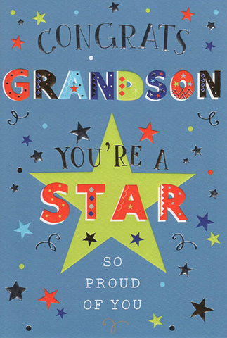 Grandson congratulations card