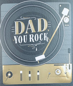 Dad Father’s Day card- record player