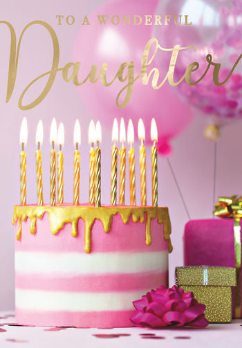 Singing Daughter birthday card