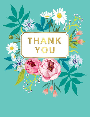 Thank you card - flowers