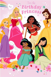 Disney Princesses birthday card