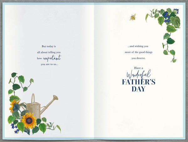 Dad Father’s Day card from both of us- gardening