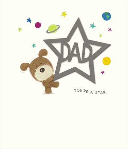 Dad Father’s Day - cute dog with star