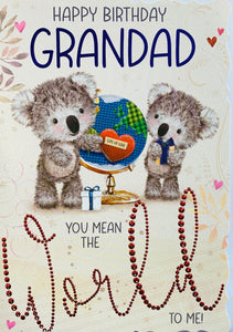 Grandad birthday card- cute bears