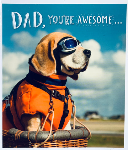 Dad Father’s Day card- dog photo