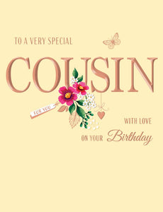 Cousin birthday card