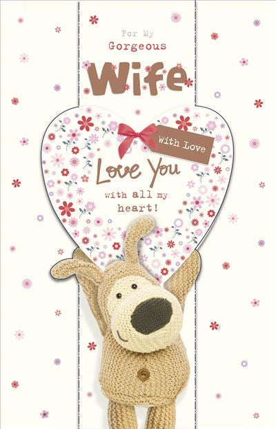 Wife birthday card- Boofle