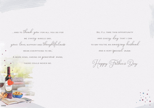Husband Father’s Day card- traditional design