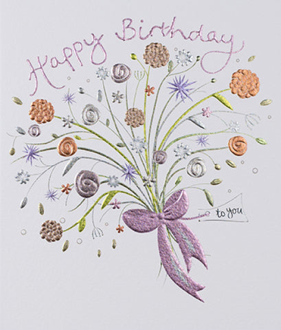 General birthday card for her- bright flowers