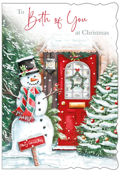 To both of you Christmas card- snowman