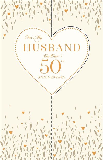 Husband Golden wedding anniversary card