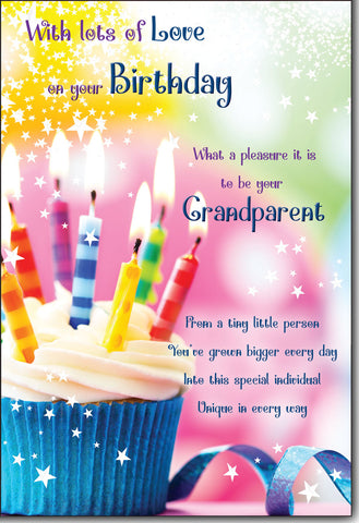 Gender neutral birthday card from grandparents