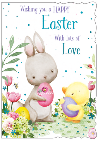 Easter card- cute Easter bunny