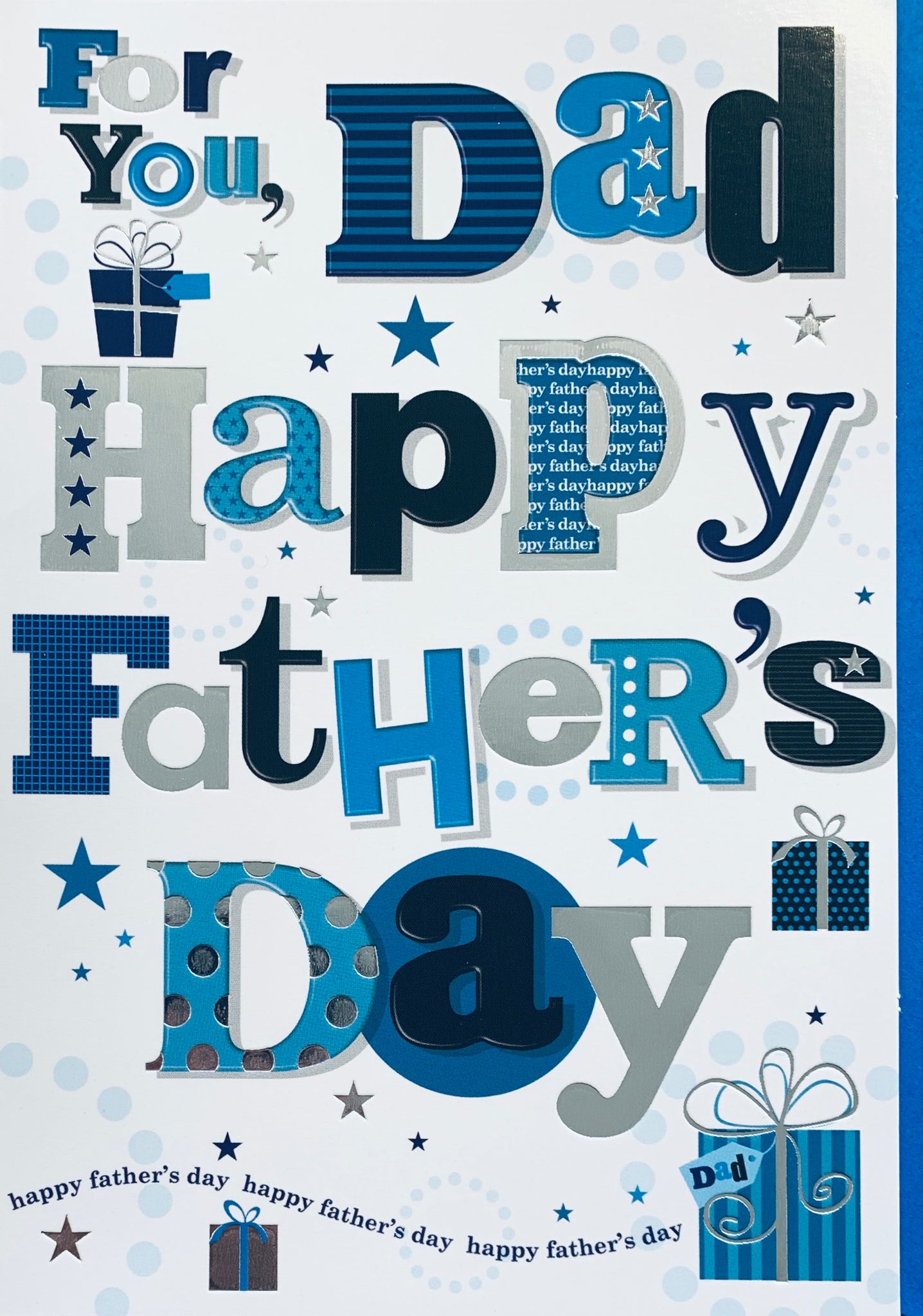 Dad Father’s Day card- modern stars