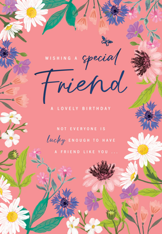 Special friend birthday card
