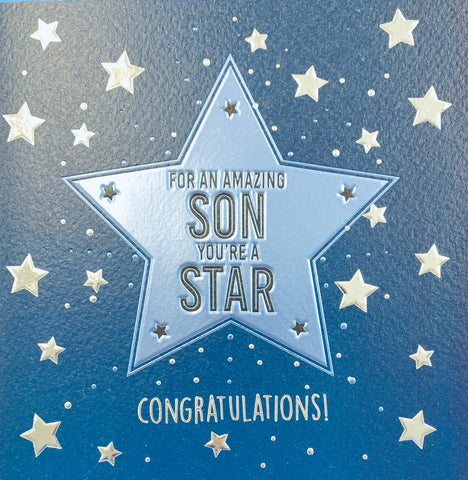Son congratulations card