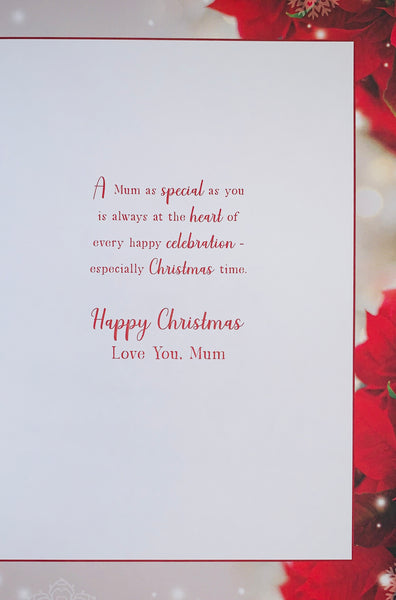 Mum Christmas card- sentimental verse