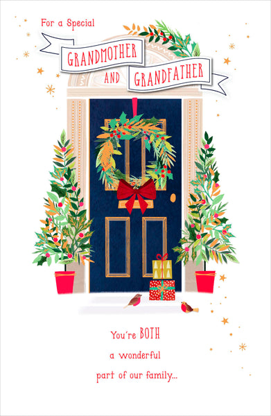 Grandparents Christmas card - Customisable card