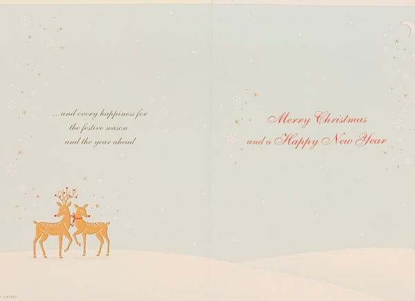 To both of you Christmas card - reindeer
