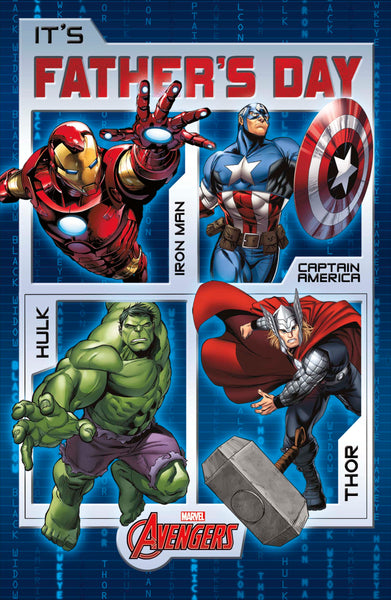 Father’s Day card- Disney avengers