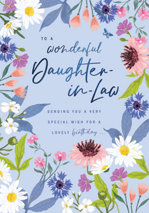 Daughter-in-law birthday card- floral