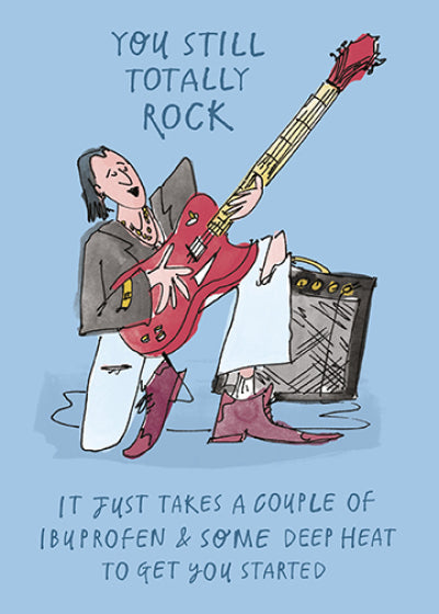 Funny birthday card- still rocking – Cards Through The Post.com