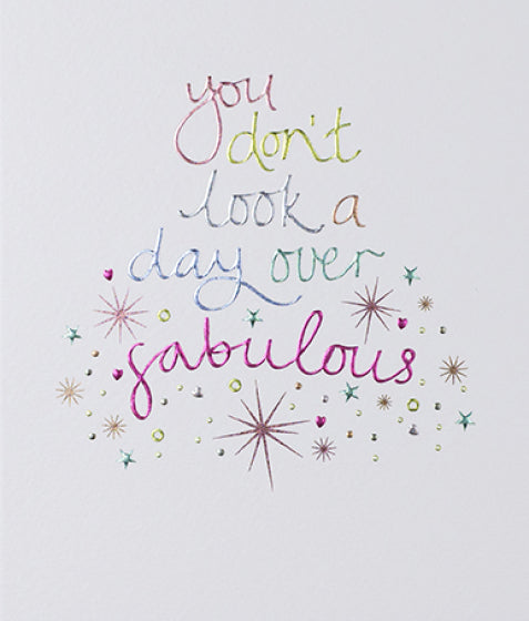 General birthday card for her- day over fabulous