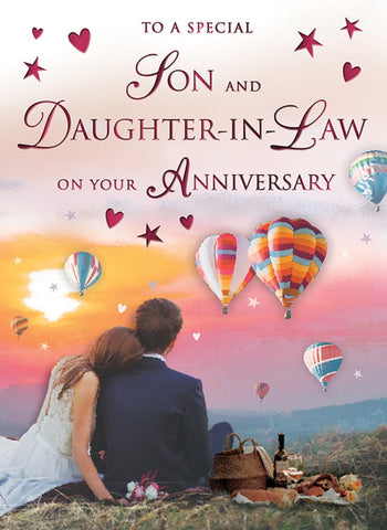 Son and Daughter-in-law anniversary card