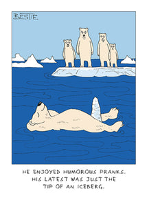 Funny birthday card- funny polar bear