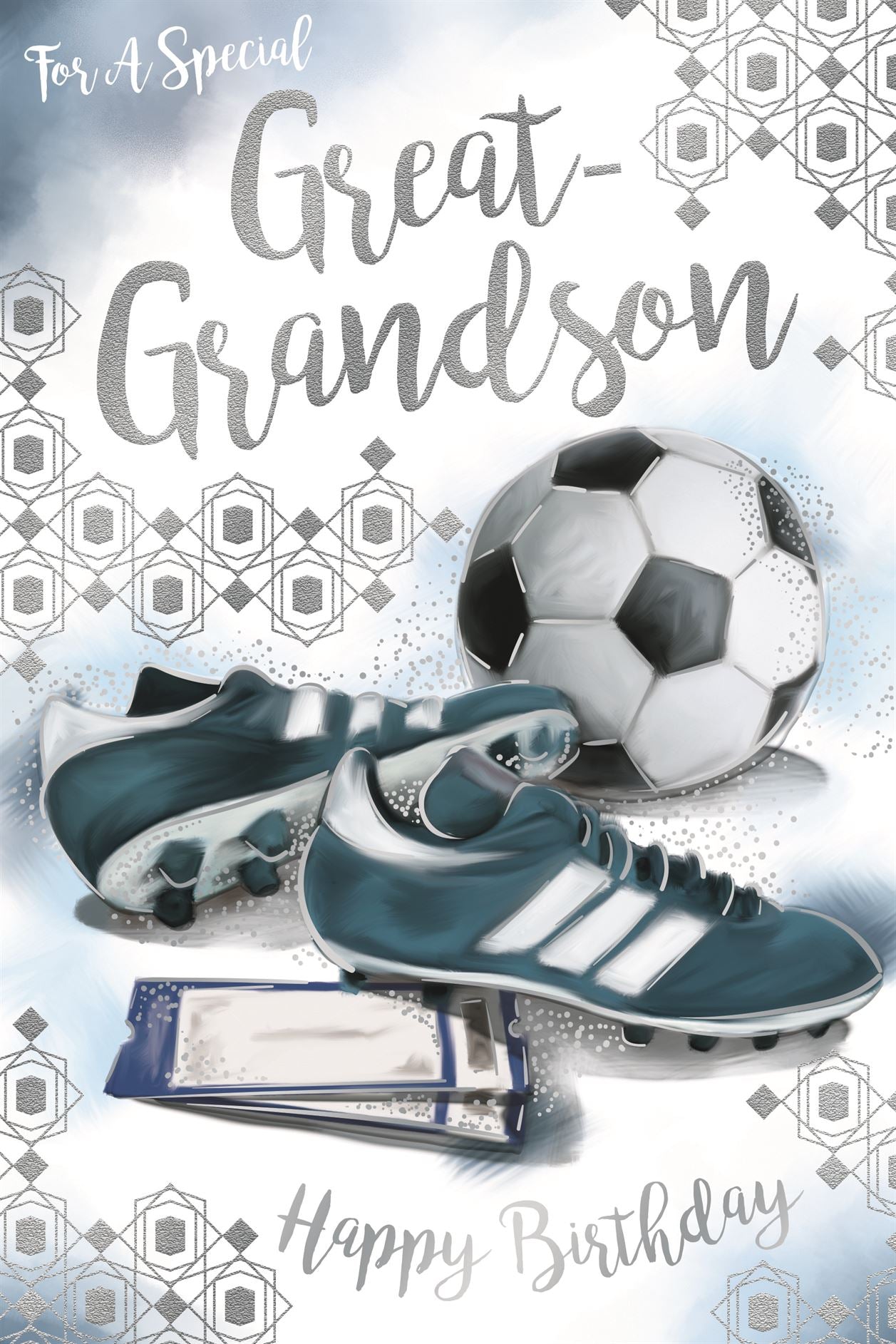 Great Grandson birthday card - football