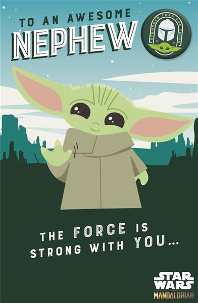 Nephew birthday card Star Wars Mandalorian