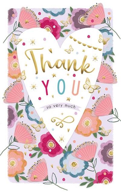 Thank you card - flowers
