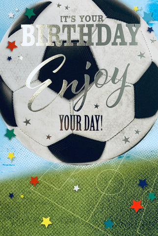 Birthday card for him- football