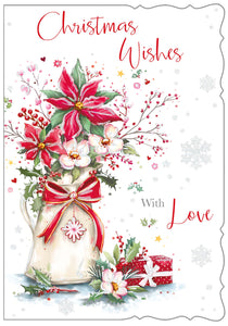 General Christmas card- Xmas flowers