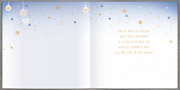 Mum and Dad Christmas card - luxury Xmas card